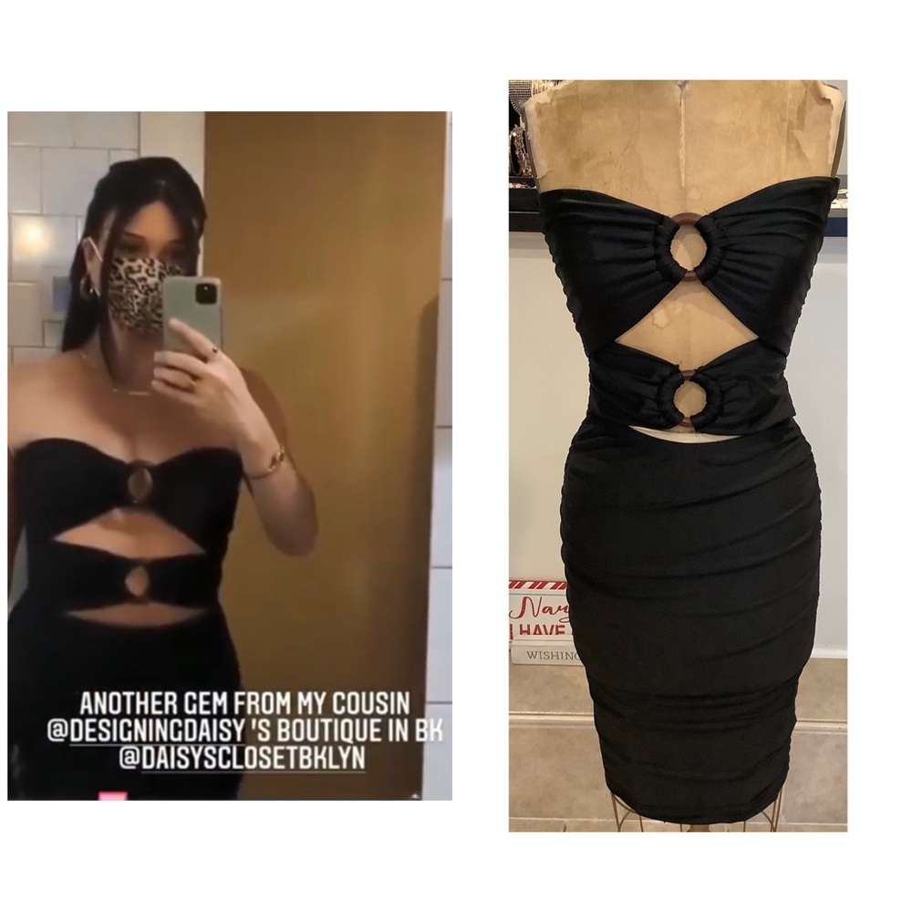 Sexy Cut-Out Strapless Dress